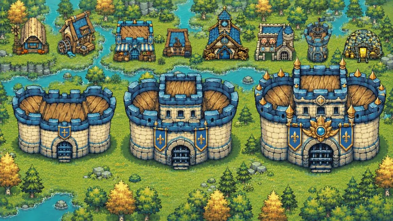 Улучшение и визуальная эволюция построек в Imperial Citadel