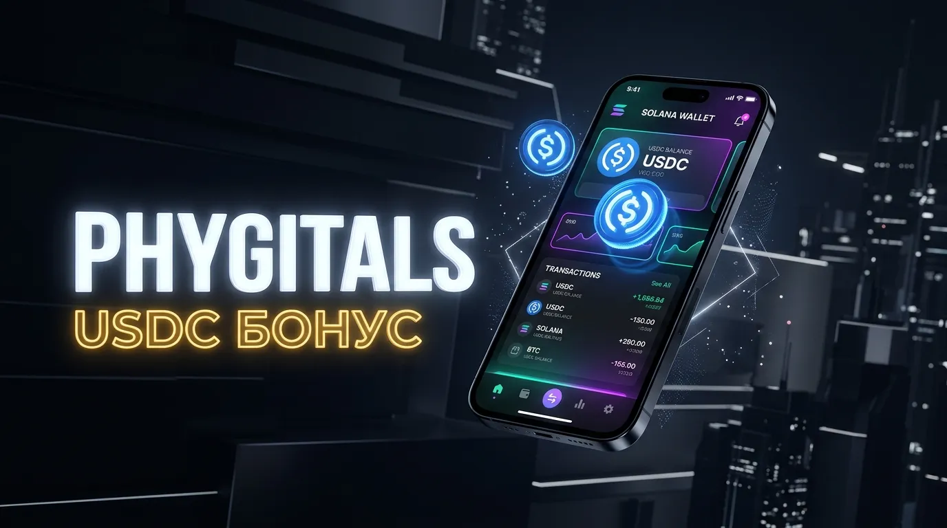 Обзор промоакции Phygitals на Solana: бонус за регистрацию и вывод USDC