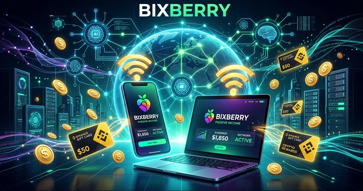 Bixberry: Пасивний заробіток на роздачі інтернету та AI 2026 — Повний огляд і вивід коштів