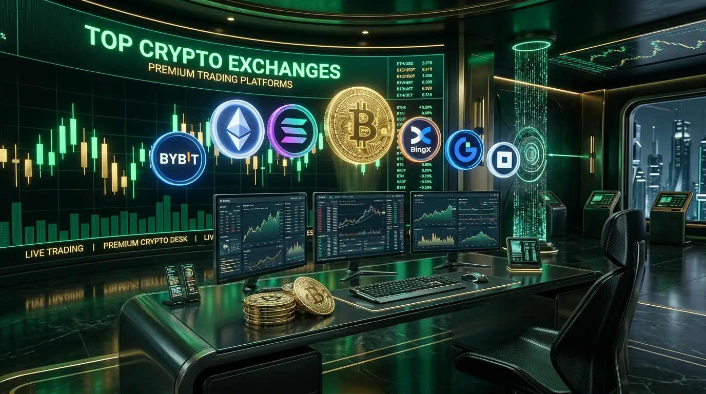 Рейтинг и сравнение лучших криптовалютных бирж 2026 года с бонусами и P2P выводом