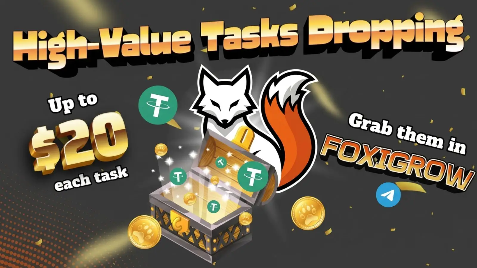 FoxiGrow: обзор и заработок USDT в Telegram 2026