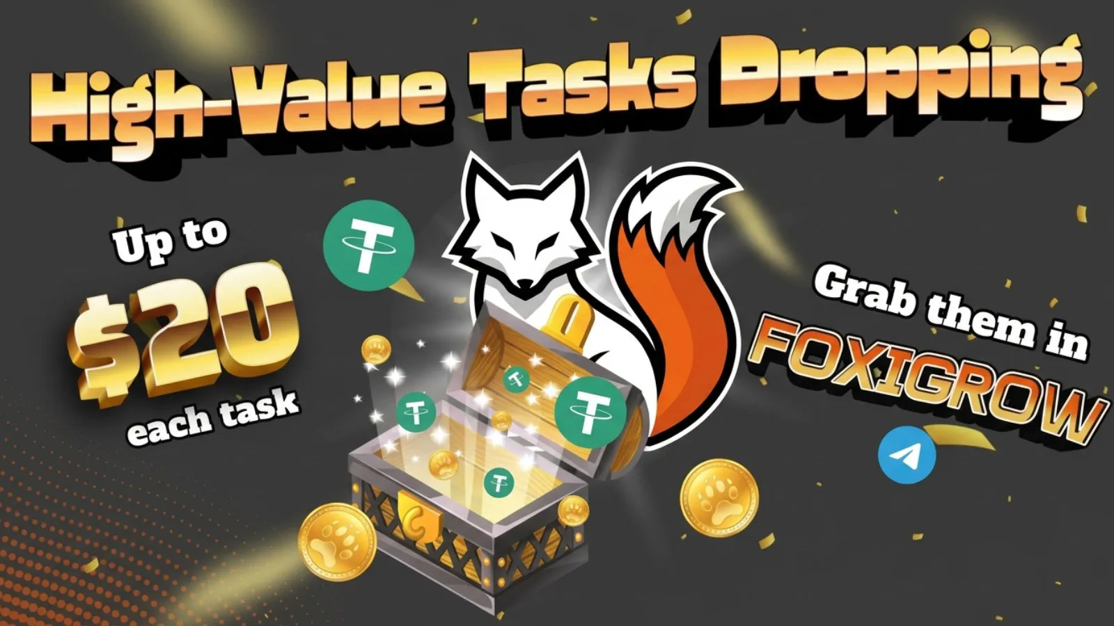 FoxiGrow: обзор и заработок USDT в Telegram 2026