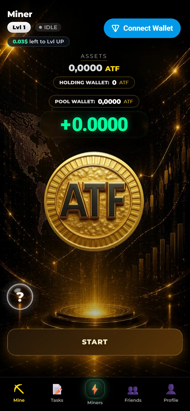 Главный экран ATF Miner